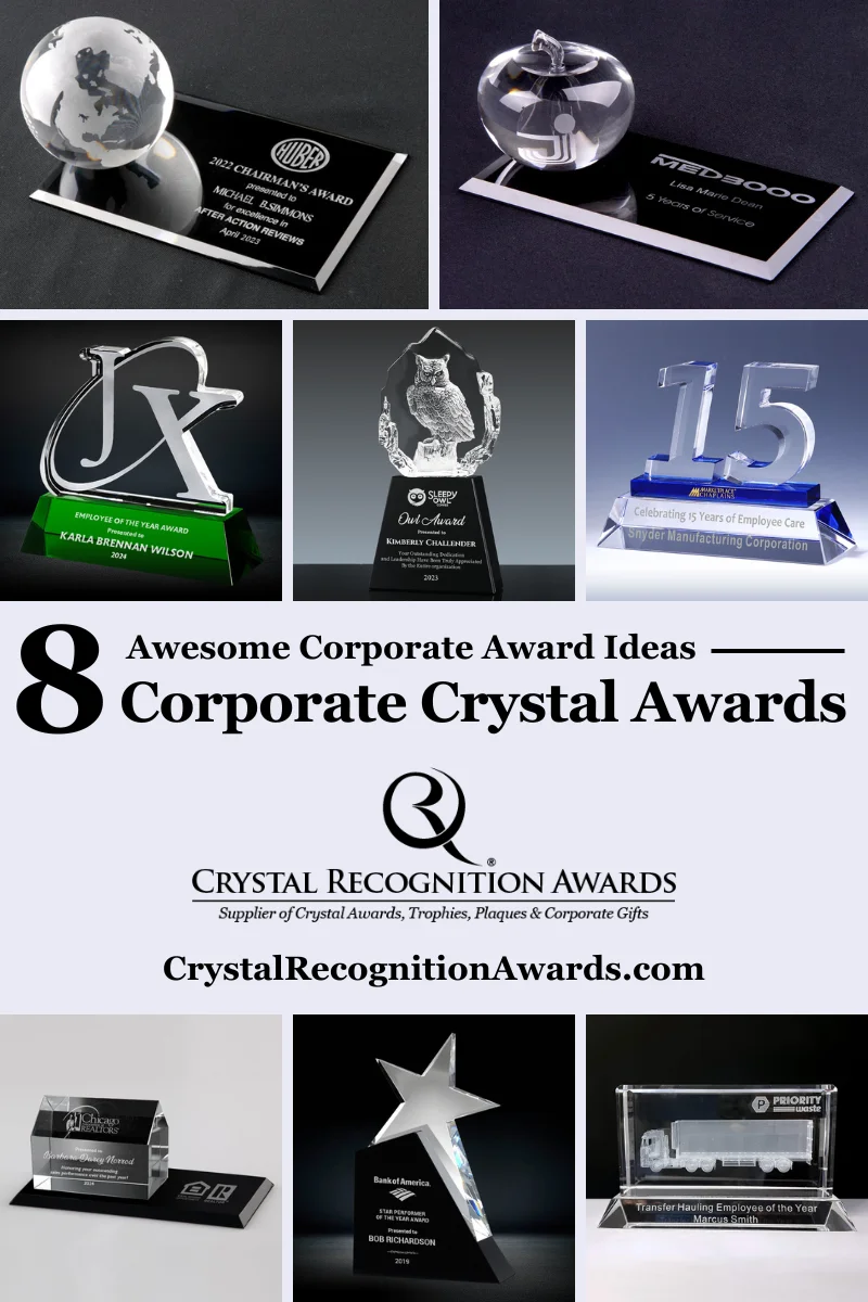 corporate crystal awards-crystal recognition awards