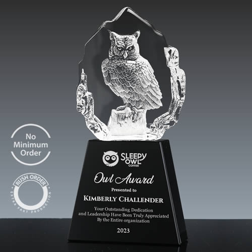 crystal owl award