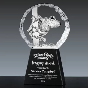 3d crystal frog award