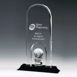 crystal arch globe award