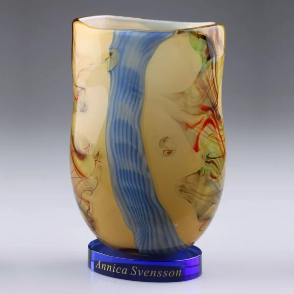 Murano style art glass vase award
