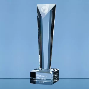 crystal victory trophy award