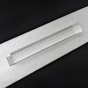 clear crystal rectangle ruler
