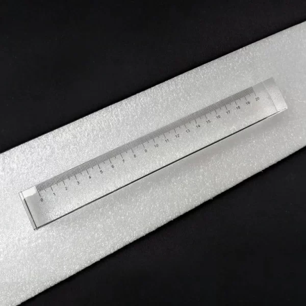 clear crystal rectangle ruler