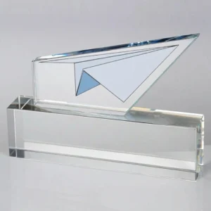 crystal paper plane award