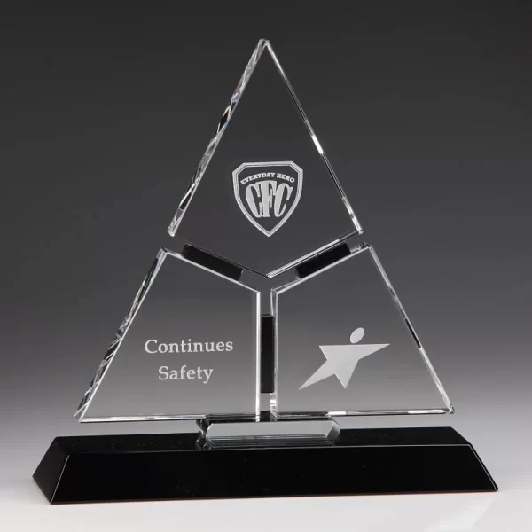 crystal puzzle pyramid award