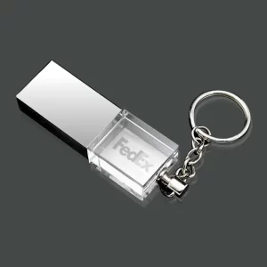 crystal USB flash drive keychain