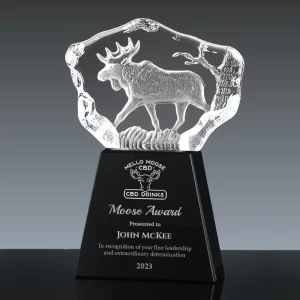 3d crystal moose award