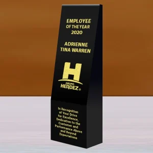 black crystal wedge tower award