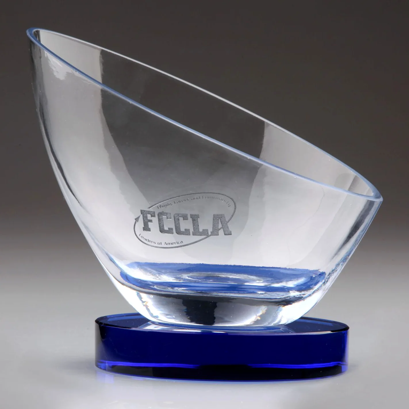 corporate bowl crystal award