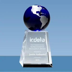 crystal blue globe award