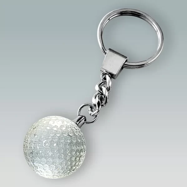 crystal golf ball keychain