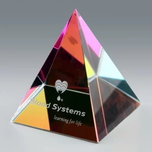 crystal prismatic pyramid award