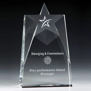 crystal wedge star award