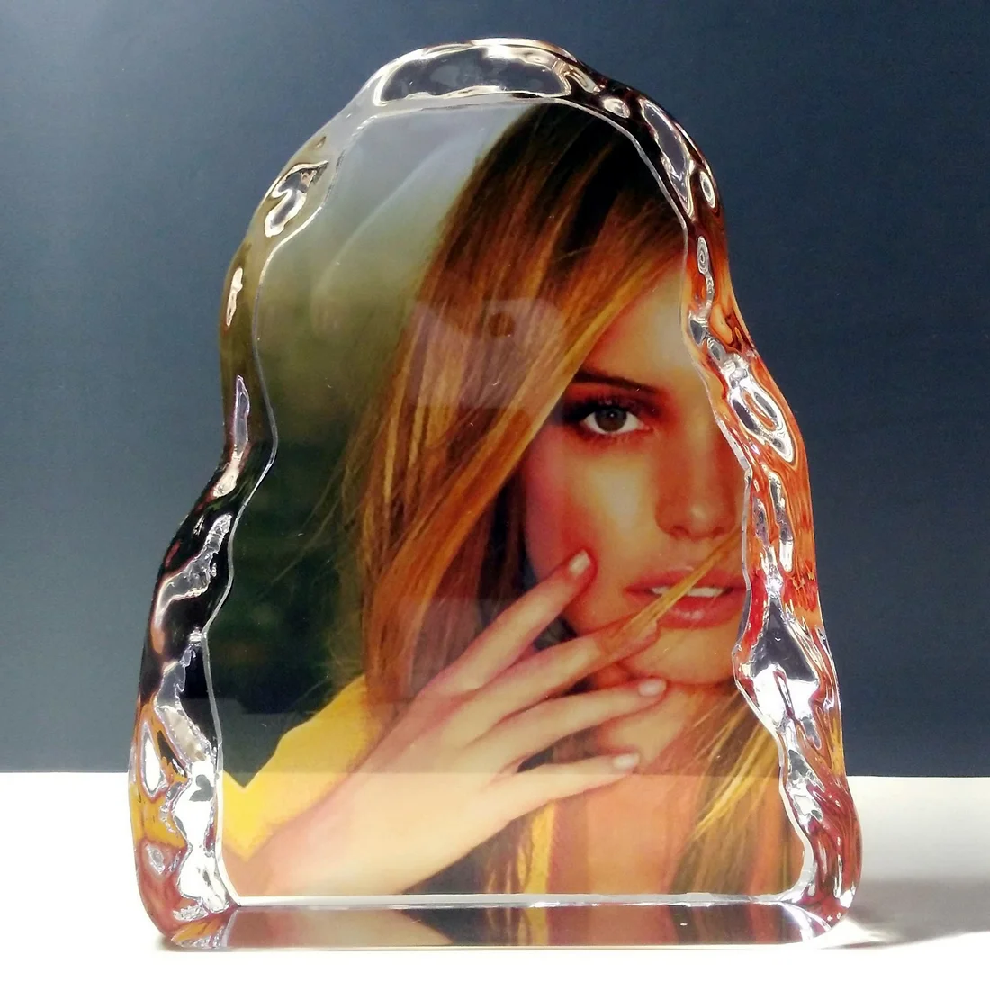 photo printed sublimation crystal iceberg award