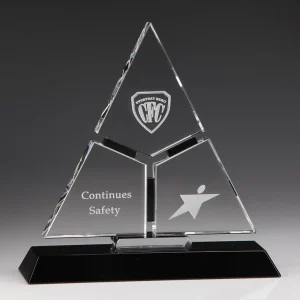 puzzle pyramid crystal award