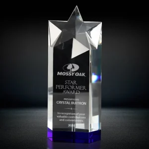 star crystal pillar trophy award