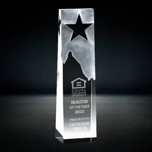 star mountain crystal wedge tower award