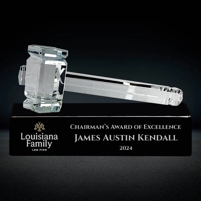 Crystal Gavel Award | Corporate Crystal Gavel Figurine Award