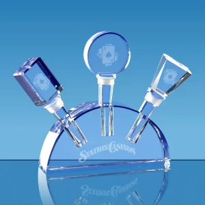 crystal wine bottle stopper set