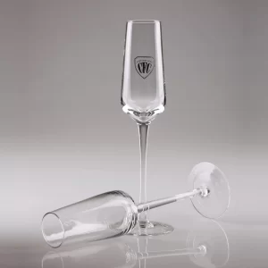 engraved crystal champagne glasses