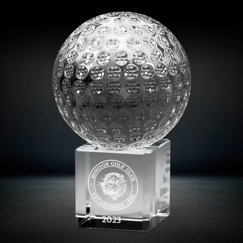 golf ball crystal souvenir gift award