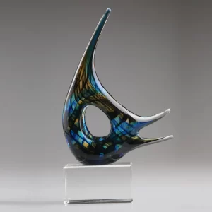 hand blown glass sculpture award