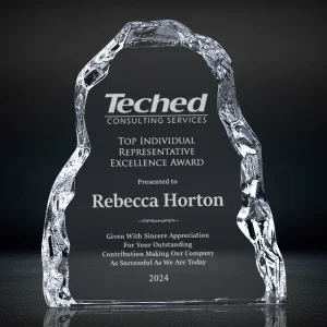 iceberg crystal plaque award