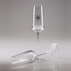 personalized crystal champagne flutes