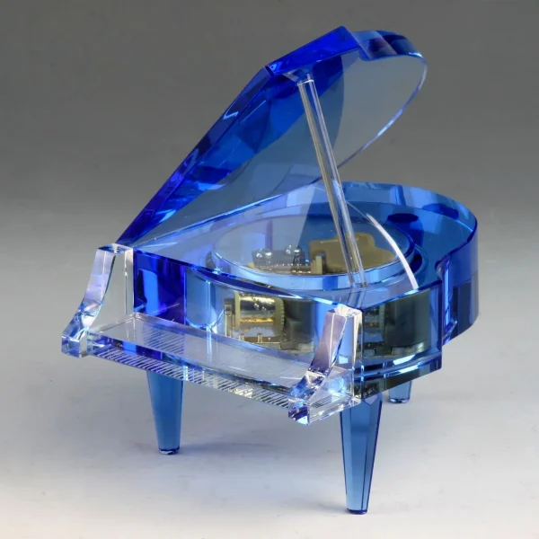 blue crystal piano souvenir gift award