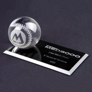 crystal baseball award