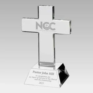 crystal cross award