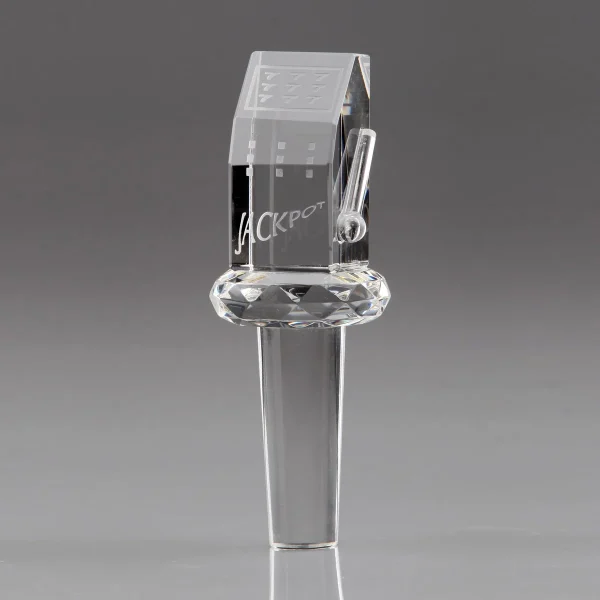 crystal slot machine wine stopper