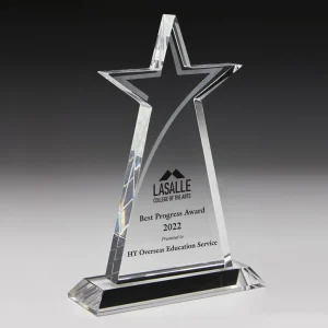 star crystal plaque award
