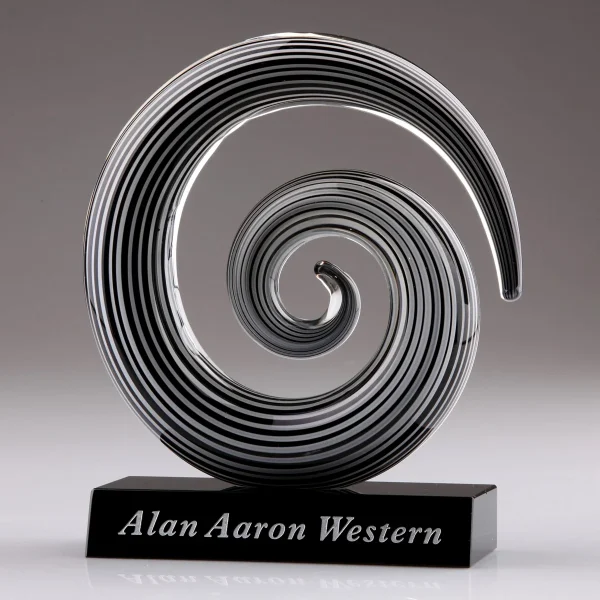 swirl art glass award