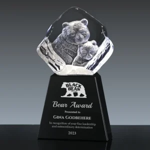 3d crystal bears award