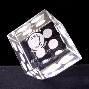 casino crystal dice souvenir gift