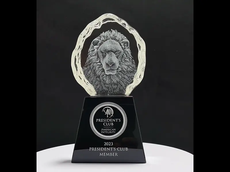 3D Crystal Lion Award