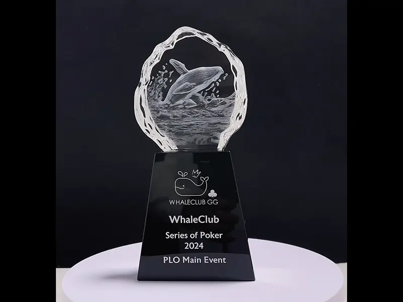 3D Crystal Whale Award