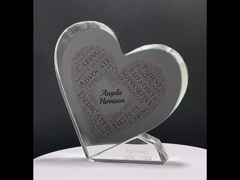 Heart Crystal Award