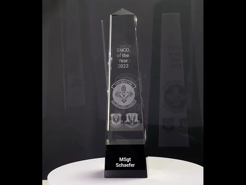 Optical Crystal Obelisk Award