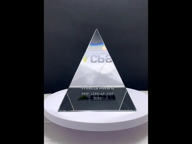 Optical Crystal Pyramid Award