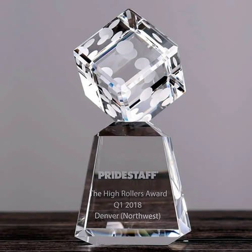 casino crystal dice award