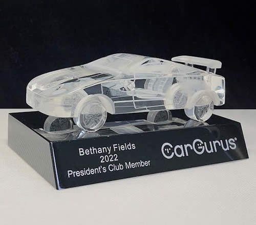 optical crystal car award