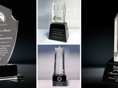 custom crystal awards, corporate awards