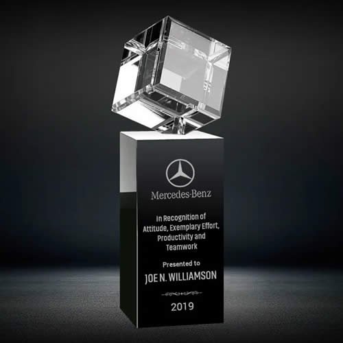 crystal cube award crystal cube award