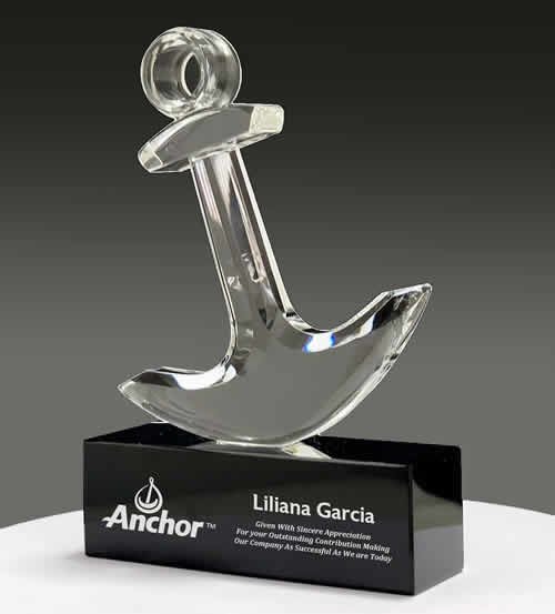 crystal anchor trophy