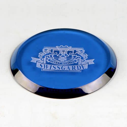 engraved crystal round coaster for glass